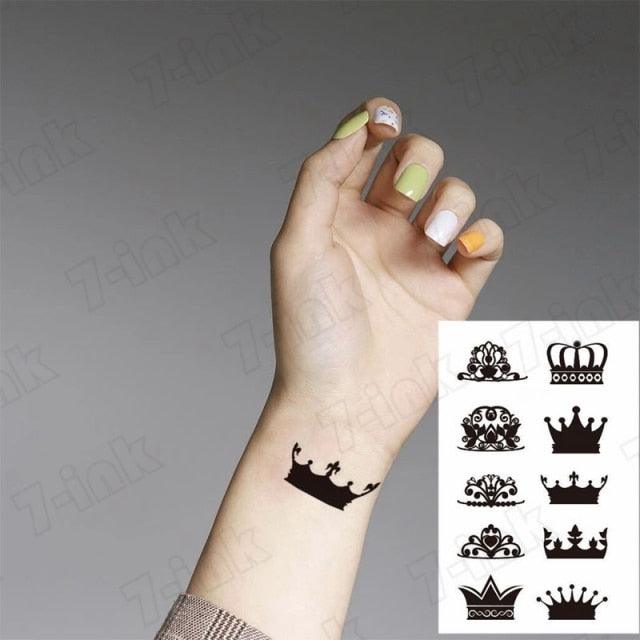 Modern Small Tattoo Sun Moon Heart Waterproof Temporary Tattoos High Quality Design For Womens -Temporary tattoos- Melted Glam LLC