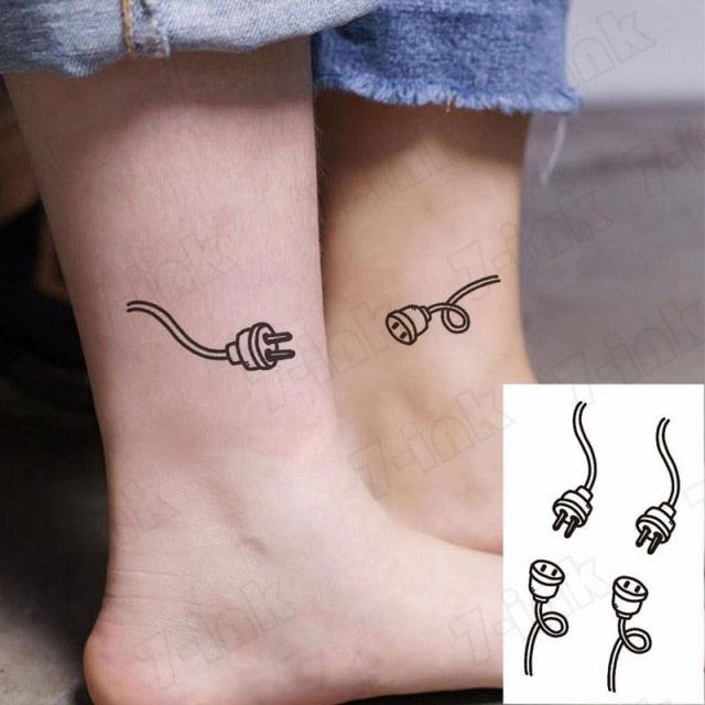 Modern Small Tattoo Sun Moon Heart Waterproof Temporary Tattoos High Quality Design For Womens -Temporary tattoos- Melted Glam LLC