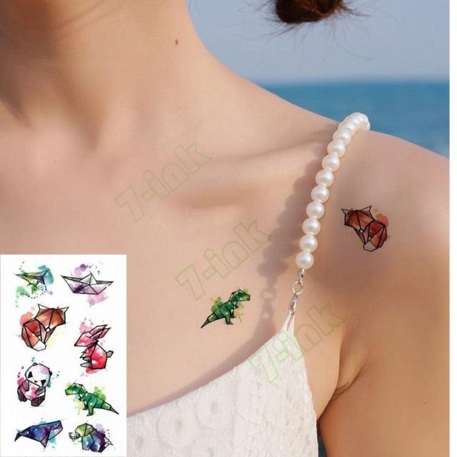 Modern Small Tattoo Sun Moon Heart Waterproof Temporary Tattoos High Quality Design For Womens -Temporary tattoos- Melted Glam LLC