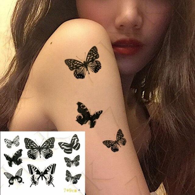 Modern Small Tattoo Sun Moon Heart Waterproof Temporary Tattoos High Quality Design For Womens -Temporary tattoos- Melted Glam LLC