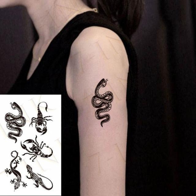 Modern Small Tattoo Sun Moon Heart Waterproof Temporary Tattoos High Quality Design For Womens -Temporary tattoos- Melted Glam LLC