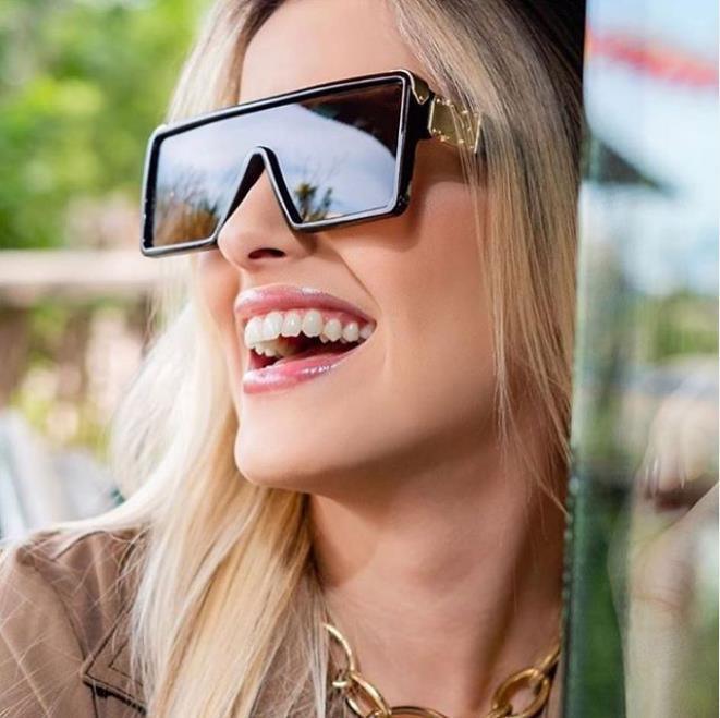 New Design New Stylish New Classic New Black & White Square Shape Sunglasses For Women New Fashionable Branded & Oversized Sun Glasses For Men New Luxury Shades Sunglasses For Men & Women -Sunglasses- Melted Glam LLC