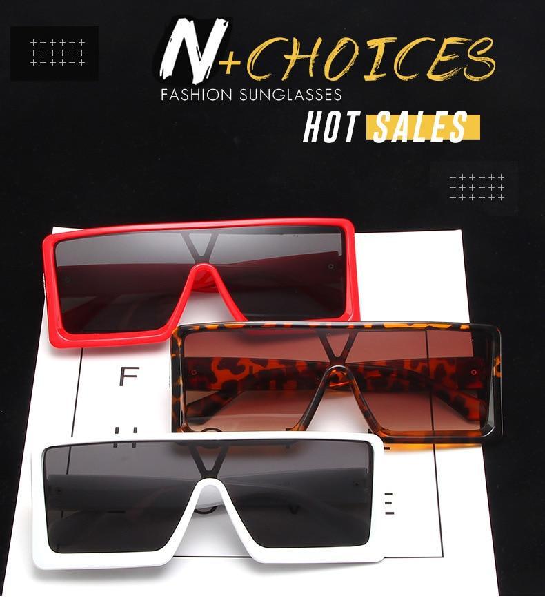 New Design New Stylish New Classic New Black & White Square Shape Sunglasses For Women New Fashionable Branded & Oversized Sun Glasses For Men New Luxury Shades Sunglasses For Men & Women -Sunglasses- Melted Glam LLC
