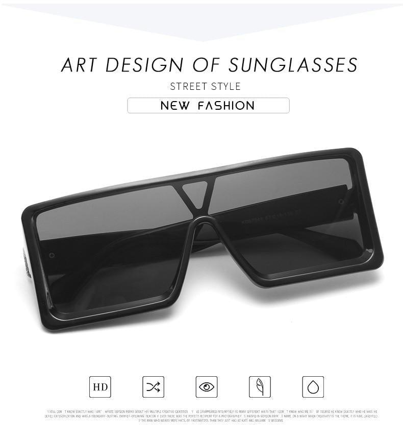 New Design New Stylish New Classic New Black & White Square Shape Sunglasses For Women New Fashionable Branded & Oversized Sun Glasses For Men New Luxury Shades Sunglasses For Men & Women -Sunglasses- Melted Glam LLC