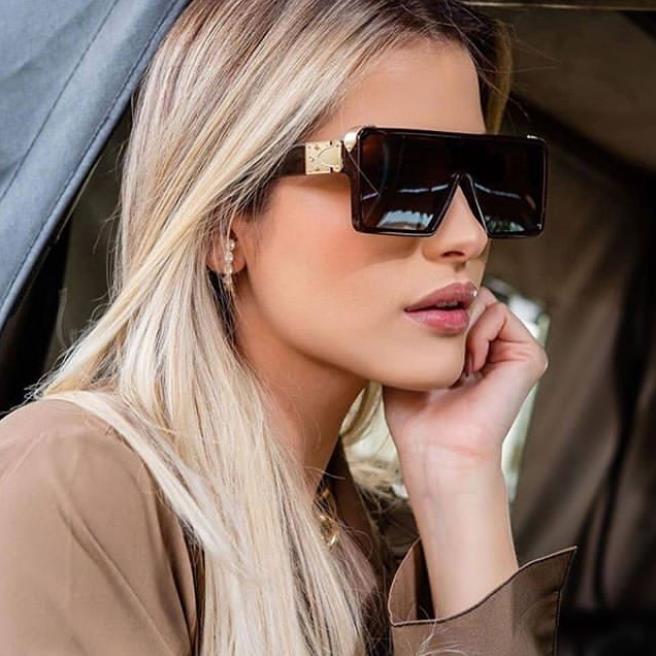 New Design New Stylish New Classic New Black & White Square Shape Sunglasses For Women New Fashionable Branded & Oversized Sun Glasses For Men New Luxury Shades Sunglasses For Men & Women -Sunglasses- Melted Glam LLC