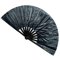 Onyx Black Metallic Fan -Hand Fan- Melted Glam LLC