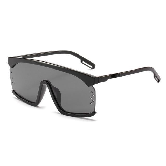 Oversized Shield Sunglasses for Women Men Square Rimless Fashion Shades Sunglasses For Women & Men Elegant Shades For Women Popular Oversized Festival Trendy Sunglasses For Men & Women -Sunglasses- Melted Glam LLC