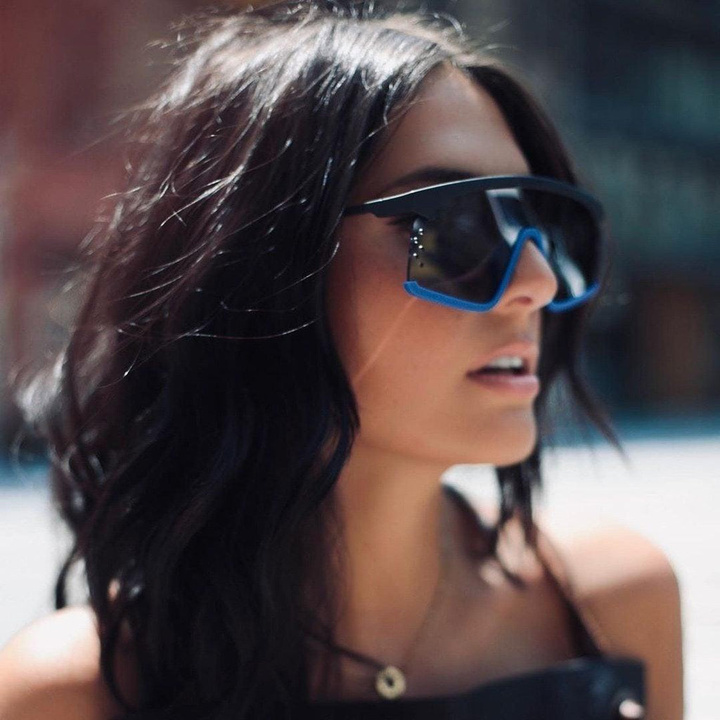 Oversized Shield Sunglasses for Women Men Square Rimless Fashion Shades Sunglasses For Women & Men Elegant Shades For Women Popular Oversized Festival Trendy Sunglasses For Men & Women -Sunglasses- Melted Glam LLC