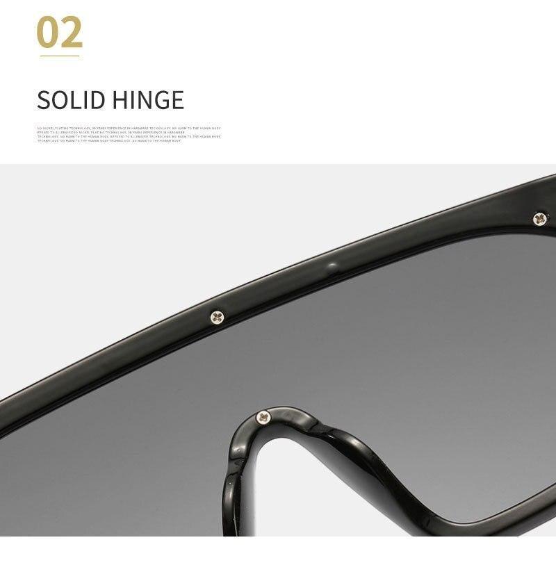 Oversized Shield Sunglasses for Women Men Square Rimless Fashion Shades Sunglasses For Women & Men Elegant Shades For Women Popular Oversized Festival Trendy Sunglasses For Men & Women -Sunglasses- Melted Glam LLC