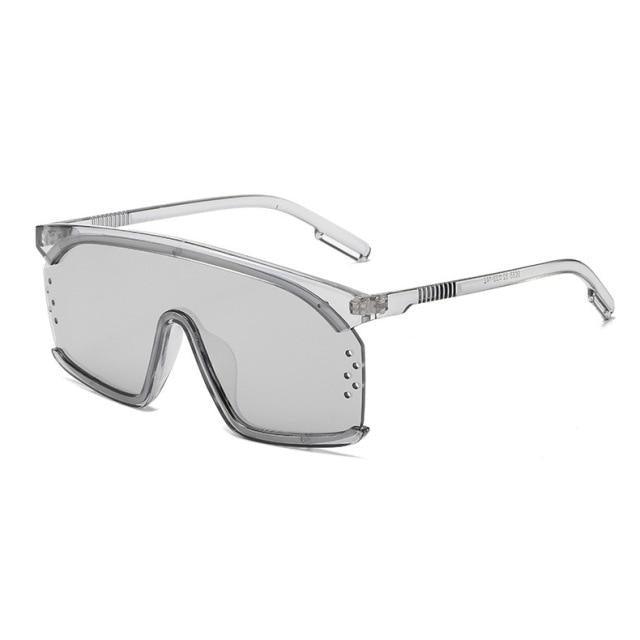 Oversized Shield Sunglasses for Women Men Square Rimless Fashion Shades Sunglasses For Women & Men Elegant Shades For Women Popular Oversized Festival Trendy Sunglasses For Men & Women -Sunglasses- Melted Glam LLC