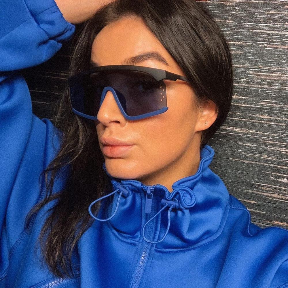Oversized Shield Sunglasses for Women Men Square Rimless Fashion Shades Sunglasses For Women & Men Elegant Shades For Women Popular Oversized Festival Trendy Sunglasses For Men & Women -Sunglasses- Melted Glam LLC