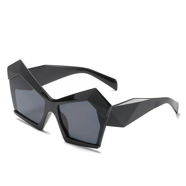 Oversized Square Cateye Polarized Sunglasses Big Trendy Style Fashionable Personality Big Frame Sunglasses New Fashionable & Popular Street Style Sunglasses For Women -Sunglasses- Melted Glam LLC