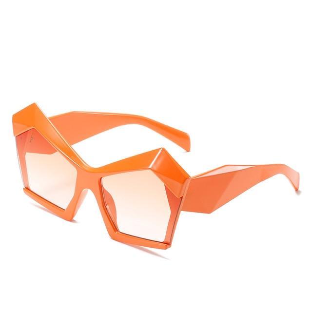 Oversized Square Cateye Polarized Sunglasses Big Trendy Style Fashionable Personality Big Frame Sunglasses New Fashionable & Popular Street Style Sunglasses For Women -Sunglasses- Melted Glam LLC