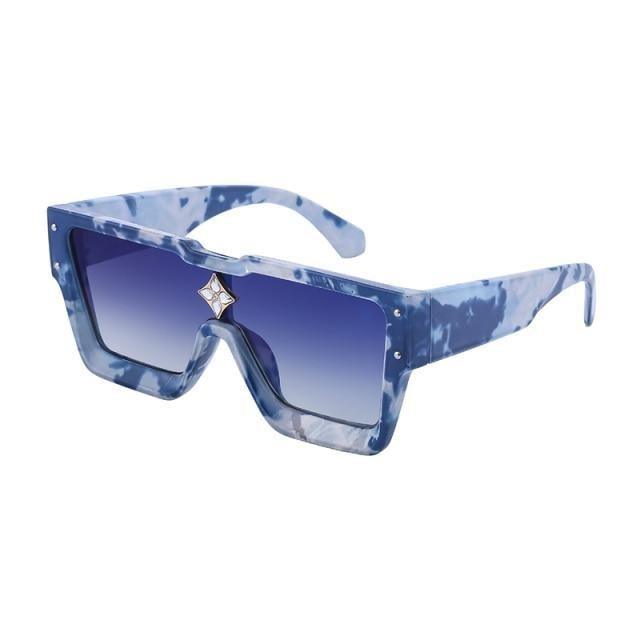 Oversized Square Rimless Shades UV400 Shape Sunglasses For Women New Fashionable New Big Frame Sun Glasses for Female New Latest Attractive Large Flat Top Eyewear For Unisex -Sunglasses- Melted Glam LLC