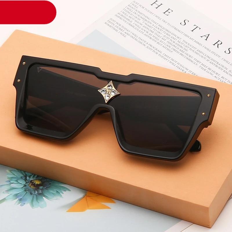 Oversized Square Shape Sunglasses For Women & Men New Luxury Design Sun Glasses For Female New Fashionable Large Frame Silver Mirror Eyewear -Sunglasses- Melted Glam LLC