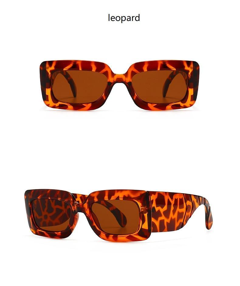Oversized Square Sunglasses Classic Square Sunglasses For Men & Women Sun Glasses In Snake Pattern For Traveling Shades Female -Sunglasses- Melted Glam LLC