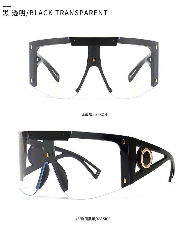 Polarized Lens Wear Over Prescription Glasses Fit Over Regular Glasses with 100% UV Protection Classic Male & Ladies Fashionable Big Size Sunglasses With Protection Against Wind & Sand Connected Sunglasses For Men & Women -Sunglasses- Melted Glam LLC