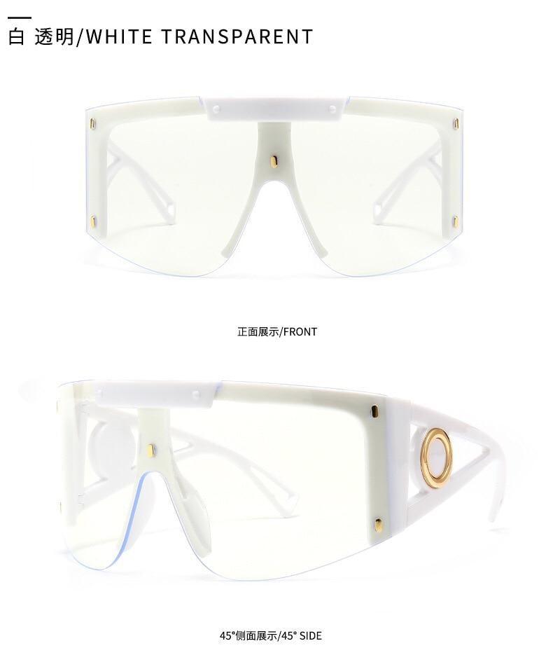 Polarized Lens Wear Over Prescription Glasses Fit Over Regular Glasses with 100% UV Protection Classic Male & Ladies Fashionable Big Size Sunglasses With Protection Against Wind & Sand Connected Sunglasses For Men & Women -Sunglasses- Melted Glam LLC