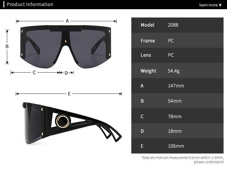 Polarized Lens Wear Over Prescription Glasses Fit Over Regular Glasses with 100% UV Protection Classic Male & Ladies Fashionable Big Size Sunglasses With Protection Against Wind & Sand Connected Sunglasses For Men & Women -Sunglasses- Melted Glam LLC