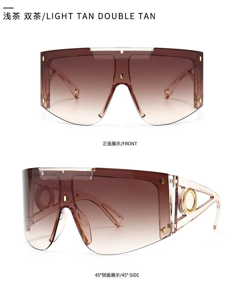 Polarized Lens Wear Over Prescription Glasses Fit Over Regular Glasses with 100% UV Protection Classic Male & Ladies Fashionable Big Size Sunglasses With Protection Against Wind & Sand Connected Sunglasses For Men & Women -Sunglasses- Melted Glam LLC