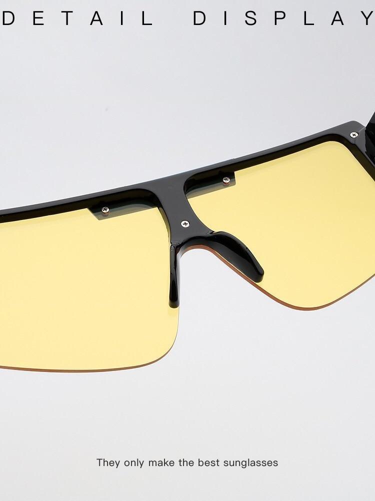 Polarized Lens Wear Over Prescription Glasses Fit Over Regular Glasses with 100% UV Protection Classic Male & Ladies Fashionable Big Size Sunglasses With Protection Against Wind & Sand Connected Sunglasses For Men & Women -Sunglasses- Melted Glam LLC