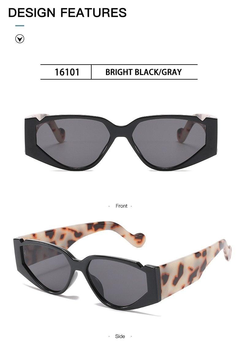 Polarized Oversized Fashion Vintage Eyewear Cat Eye Small Sunglasses For Women New Fashionable Triangle Retro Style Sunglasses For Men New Colorful Frames New Sun Glasses -sunglasses- Melted Glam LLC