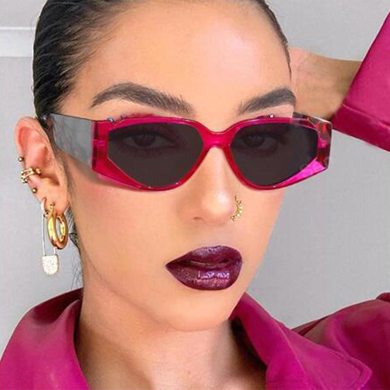 Polarized Oversized Fashion Vintage Eyewear Cat Eye Small Sunglasses For Women New Fashionable Triangle Retro Style Sunglasses For Men New Colorful Frames New Sun Glasses -sunglasses- Melted Glam LLC