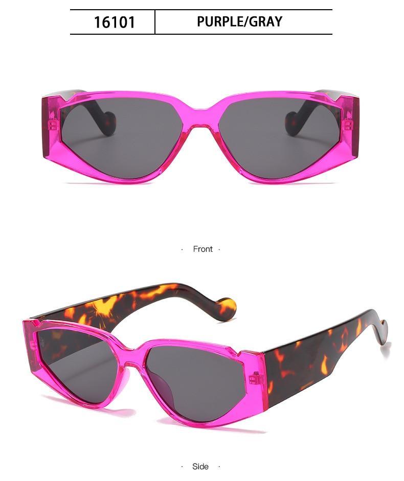 Polarized Oversized Fashion Vintage Eyewear Cat Eye Small Sunglasses For Women New Fashionable Triangle Retro Style Sunglasses For Men New Colorful Frames New Sun Glasses -sunglasses- Melted Glam LLC