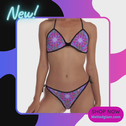 Psychedelic Bikini Set – 10 Melting Options | Festival Swimwear 2026 | Melted Glam