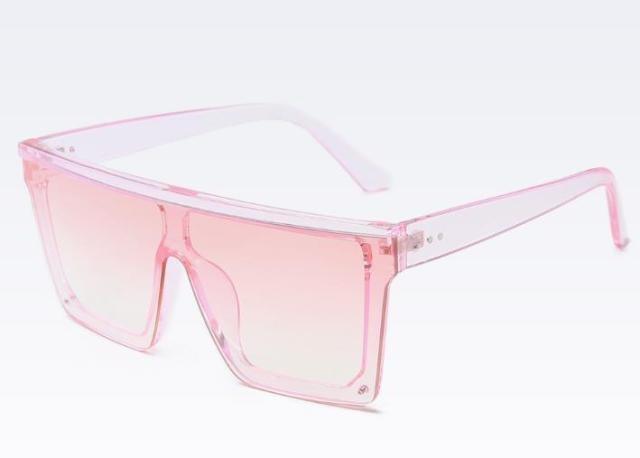 Classic Male Big Black Sunglasses For Men & Women New Fashionable Design New Mirror Pink Square Oversize Square Sunglasses for Women Men -sunglasses- Melted Glam LLC