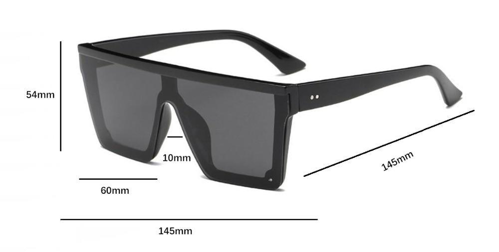 Classic Male Big Black Sunglasses For Men & Women New Fashionable Design New Mirror Pink Square Oversize Square Sunglasses for Women Men -sunglasses- Melted Glam LLC