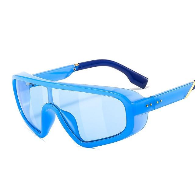 Fashionable Shield Visor Sunglasses Polarized Sunglasses Cycling Driving Windproof sun glasses For Women & Men Oversized Windproof Sun Glasses Colorful Frame Classic Decent Shades Sunglasses -Sunglasses- Melted Glam LLC
