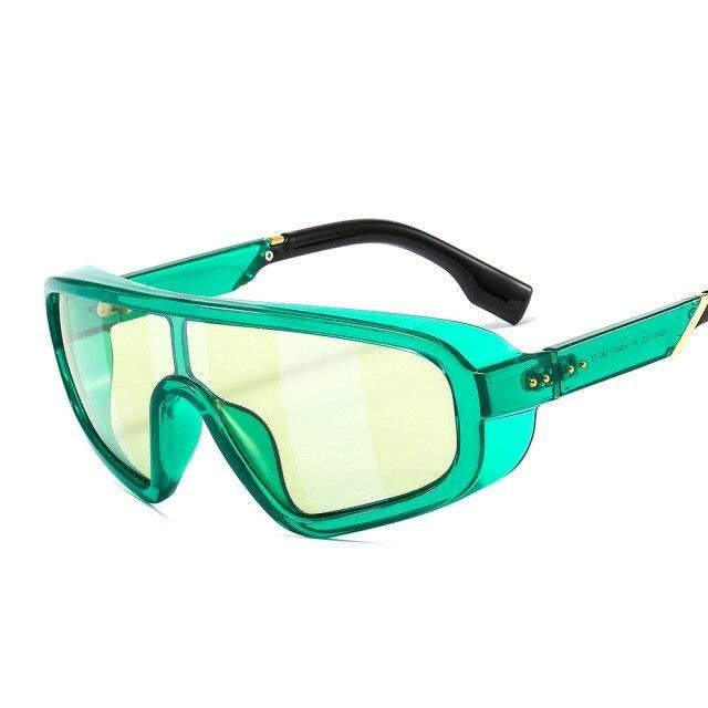 Fashionable Shield Visor Sunglasses Polarized Sunglasses Cycling Driving Windproof sun glasses For Women & Men Oversized Windproof Sun Glasses Colorful Frame Classic Decent Shades Sunglasses -Sunglasses- Melted Glam LLC