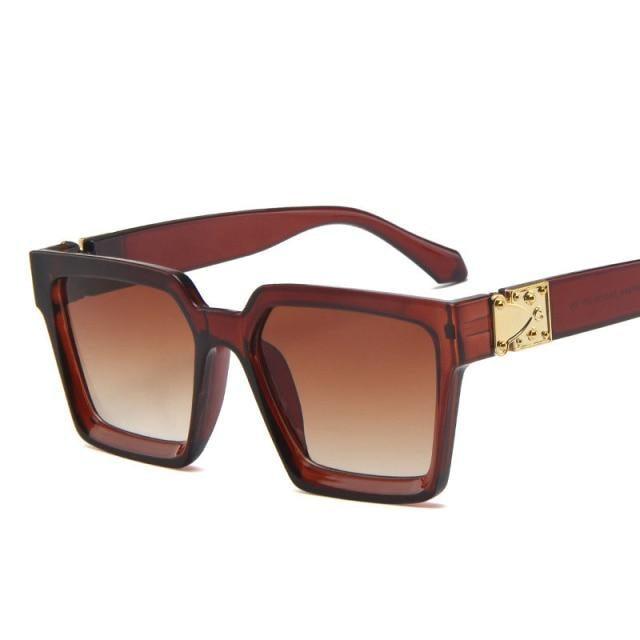 Unisex Polarized Black Summer Sunglasses Classic Style Sunglasses For Men Square Shape Design Eyeglasses For Men/Women Luxury Mirror Retro Style High Quality Glasses For Female -sunglasses- Melted Glam LLC