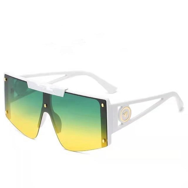 Polarized Lens Wear Over Prescription Glasses Fit Over Regular Glasses with 100% UV Protection Classic Male & Ladies Fashionable Big Size Sunglasses With Protection Against Wind & Sand Connected Sunglasses For Men & Women -Sunglasses- Melted Glam LLC