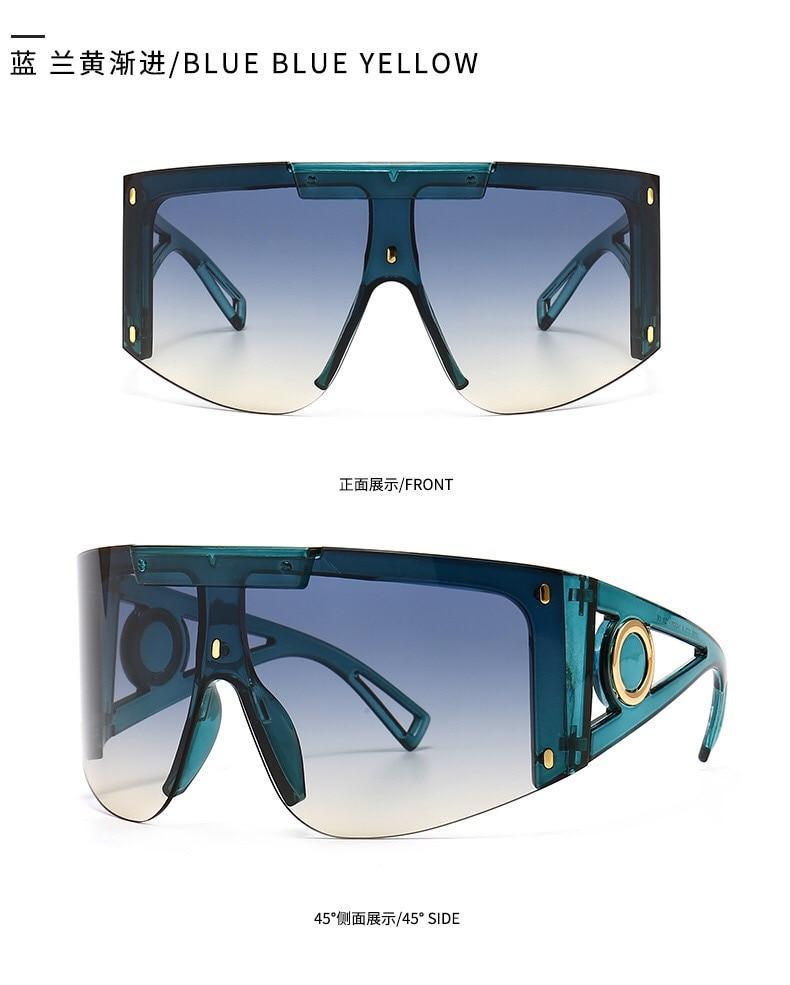 Polarized Lens Wear Over Prescription Glasses Fit Over Regular Glasses with 100% UV Protection Classic Male & Ladies Fashionable Big Size Sunglasses With Protection Against Wind & Sand Connected Sunglasses For Men & Women -Sunglasses- Melted Glam LLC
