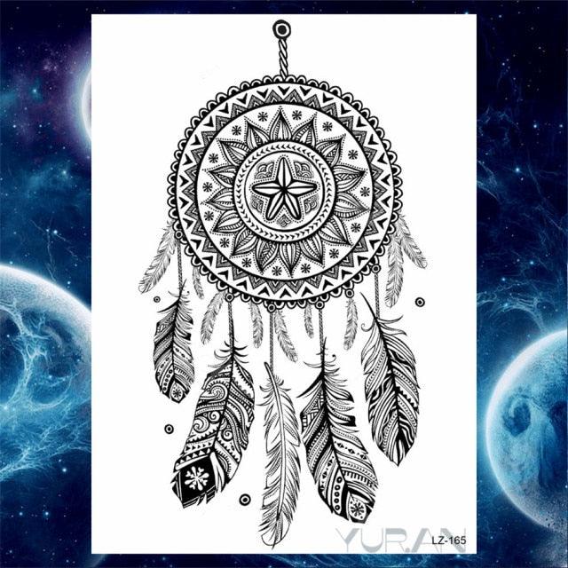 Luxury Colorful Flower Lavender Waterproof Temporary Tattoos Animals Arm Chest Tattoo Stickers Elegant Summer Style For Womens Mens -Temporary tattoos- Melted Glam LLC