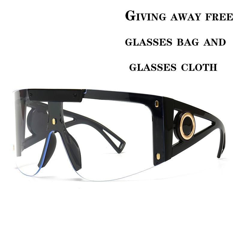Polarized Lens Wear Over Prescription Glasses Fit Over Regular Glasses with 100% UV Protection Classic Male & Ladies Fashionable Big Size Sunglasses With Protection Against Wind & Sand Connected Sunglasses For Men & Women -Sunglasses- Melted Glam LLC
