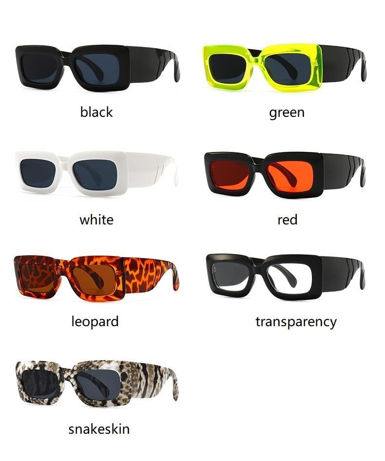Oversized Square Sunglasses Classic Square Sunglasses For Men & Women Sun Glasses In Snake Pattern For Traveling Shades Female -Sunglasses- Melted Glam LLC
