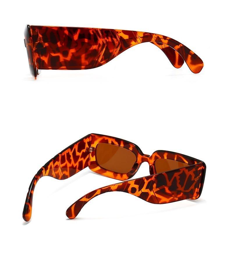 Oversized Square Sunglasses Classic Square Sunglasses For Men & Women Sun Glasses In Snake Pattern For Traveling Shades Female -Sunglasses- Melted Glam LLC