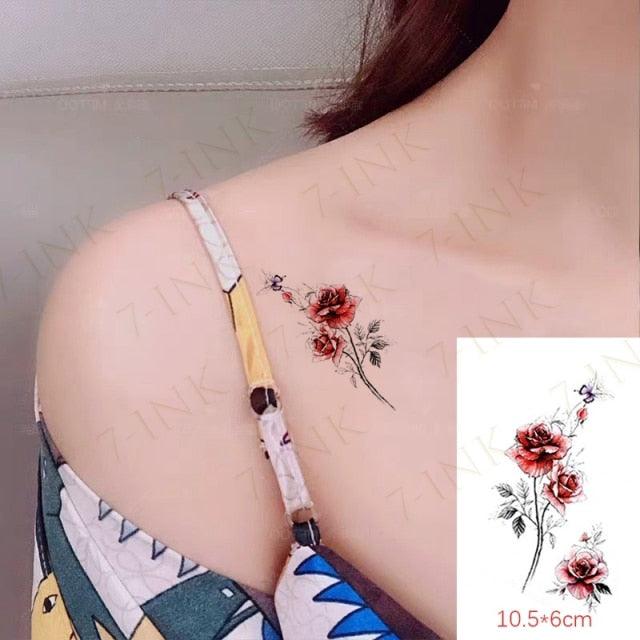 Modern Small Tattoo Sun Moon Heart Waterproof Temporary Tattoos High Quality Design For Womens -Temporary tattoos- Melted Glam LLC