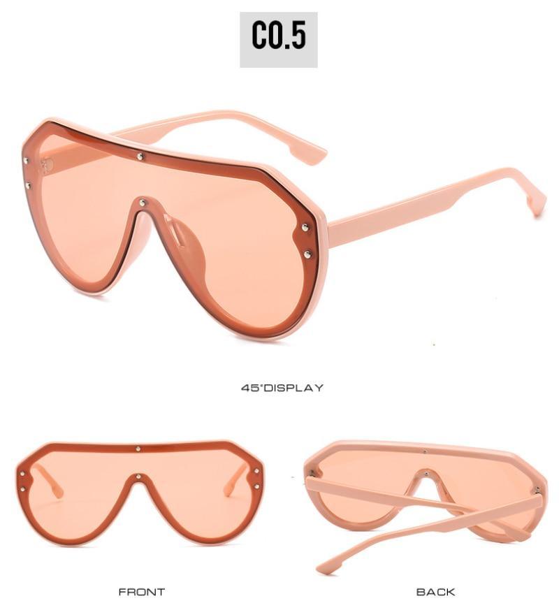 Fashionable New Unisex Classic Retro Shape Sunglasses For Men & Women New Outdoor Traveling Beach Glasses In Vintage Style Eyeglasses round oversized sunglasses -Sunglasses- Melted Glam LLC