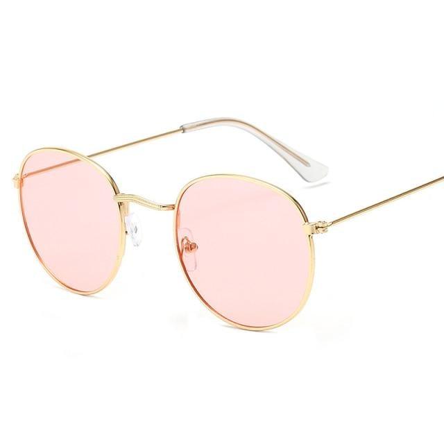 Small Round Polarized Sunglasses for Women Men Classic Vintage Retro Shades UV400 Luxury Oval Shape Sunglasses For Women New Branded Style Eyewear For Women/Men New Small Round Shape Glasses -Sunglasses- Melted Glam LLC