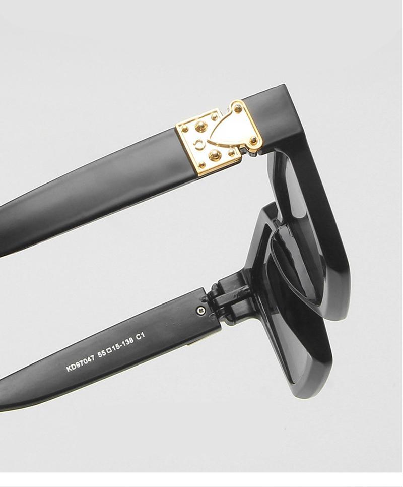 Unisex Polarized Black Summer Sunglasses Classic Style Sunglasses For Men Square Shape Design Eyeglasses For Men/Women Luxury Mirror Retro Style High Quality Glasses For Female -sunglasses- Melted Glam LLC