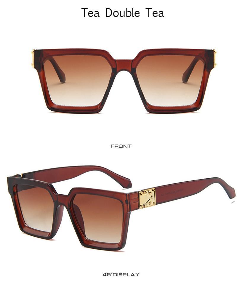Unisex Polarized Black Summer Sunglasses Classic Style Sunglasses For Men Square Shape Design Eyeglasses For Men/Women Luxury Mirror Retro Style High Quality Glasses For Female -sunglasses- Melted Glam LLC