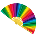 Rainbow Folding Fan -Hand Fan- Melted Glam LLC