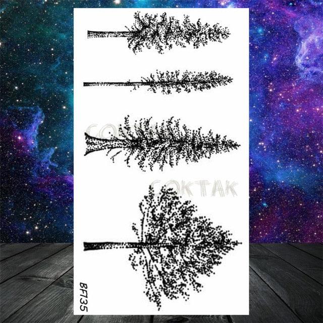 Realistic Small Planets Temporary Tattoos Arm Waterpoof Black Sticker Space Planets For Girls And Boys -Temporary tattoos- Melted Glam LLC