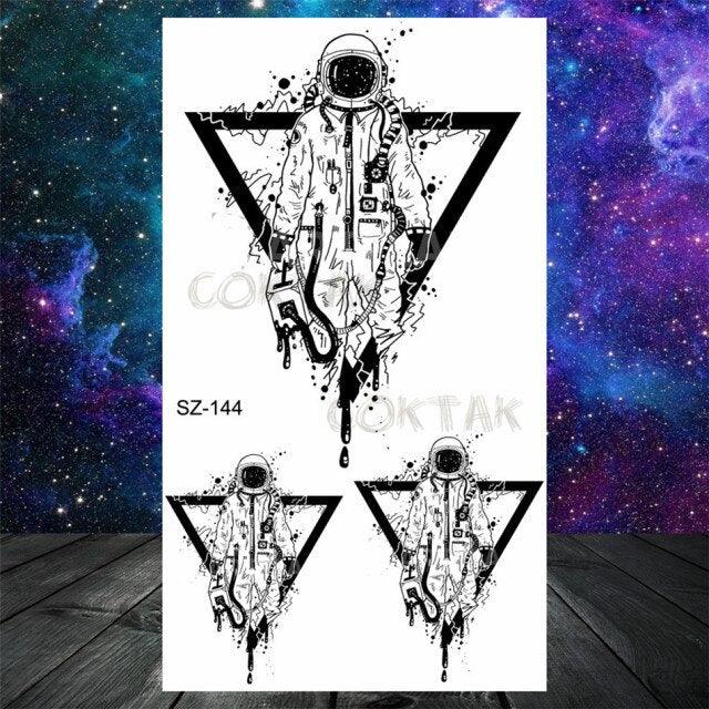 Realistic Small Planets Temporary Tattoos Arm Waterpoof Black Sticker Space Planets For Girls And Boys -Temporary tattoos- Melted Glam LLC