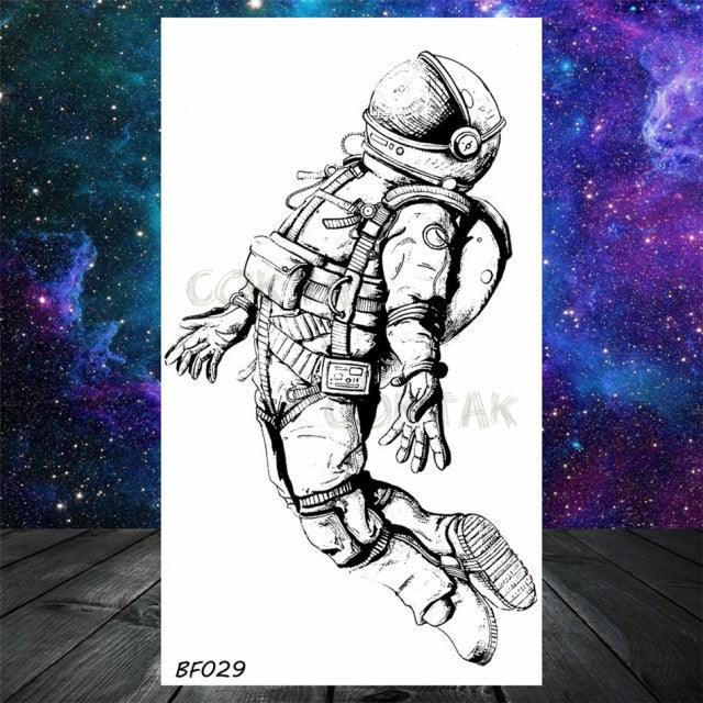 Realistic Small Planets Temporary Tattoos Arm Waterpoof Black Sticker Space Planets For Girls And Boys -Temporary tattoos- Melted Glam LLC
