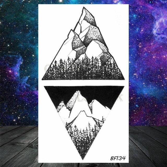 Realistic Small Planets Temporary Tattoos Arm Waterpoof Black Sticker Space Planets For Girls And Boys -Temporary tattoos- Melted Glam LLC